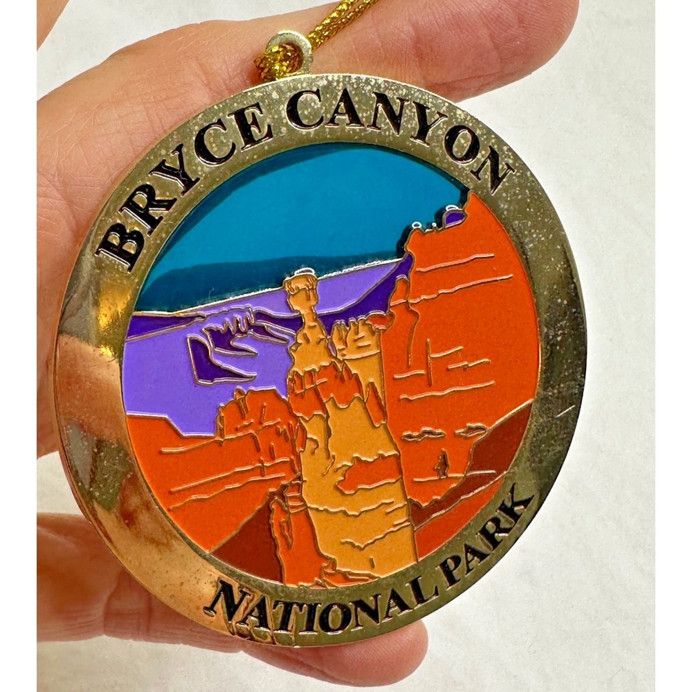 Bryce Canyon National Park Christmas ornament Utah stained Glass Effect